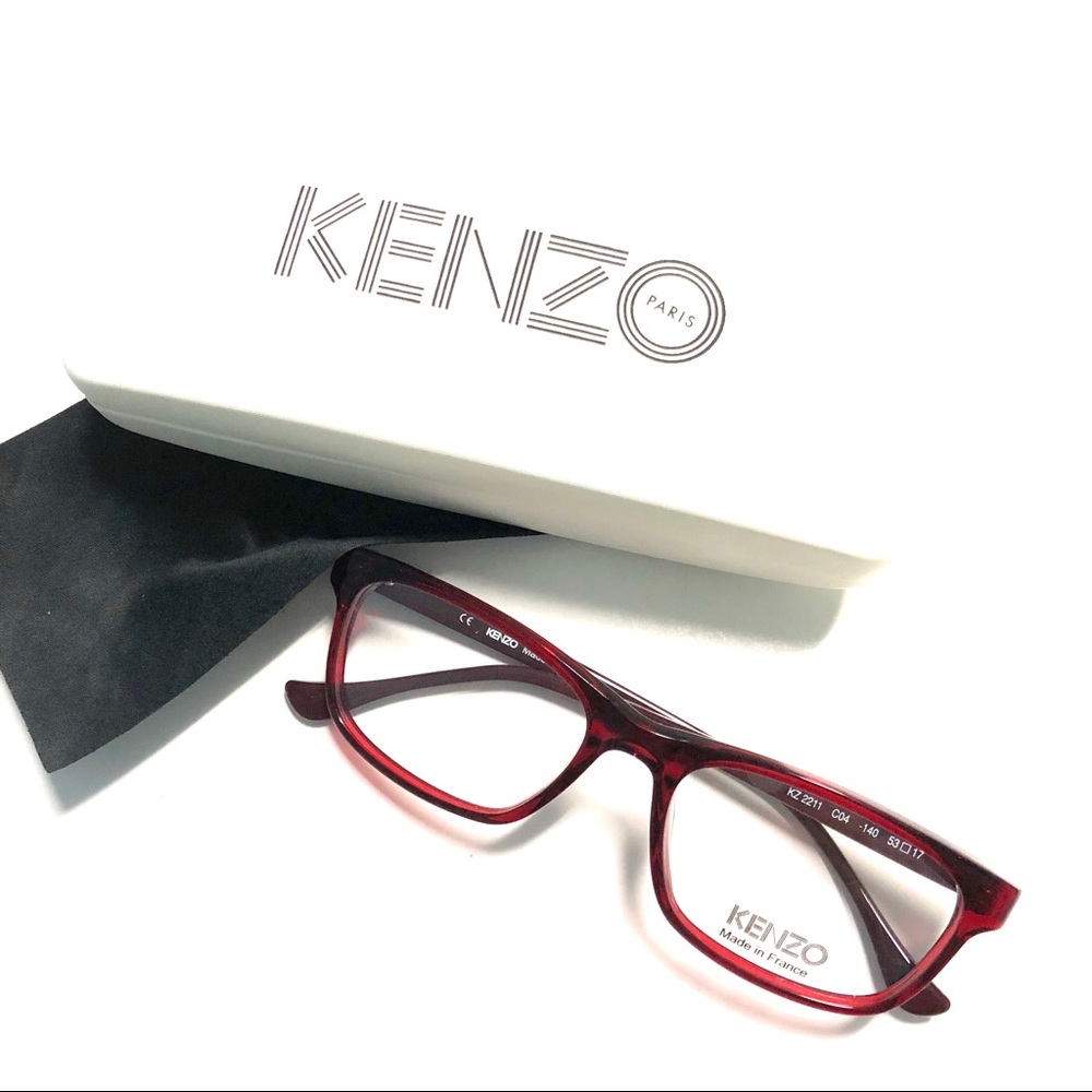 New Kenzo Eyeglasses Burgundy